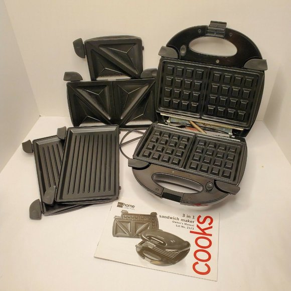 Cooks Kitchen Cooks 3 In Grill Waffle Maker And Sandwich Maker